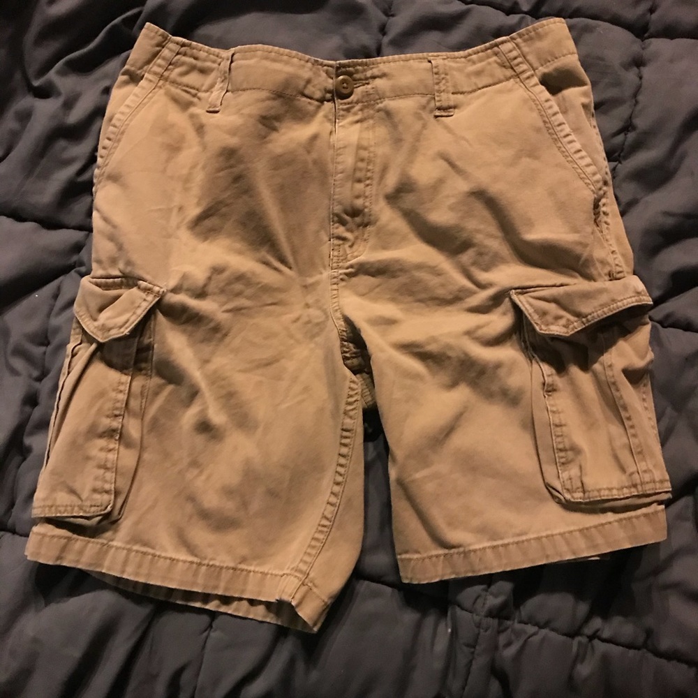 Faded glory mens cargo shorts mens size 34 khaki